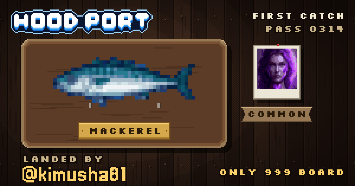 First catch of @kimusha81 at Hoodport: Mackerel (Common)