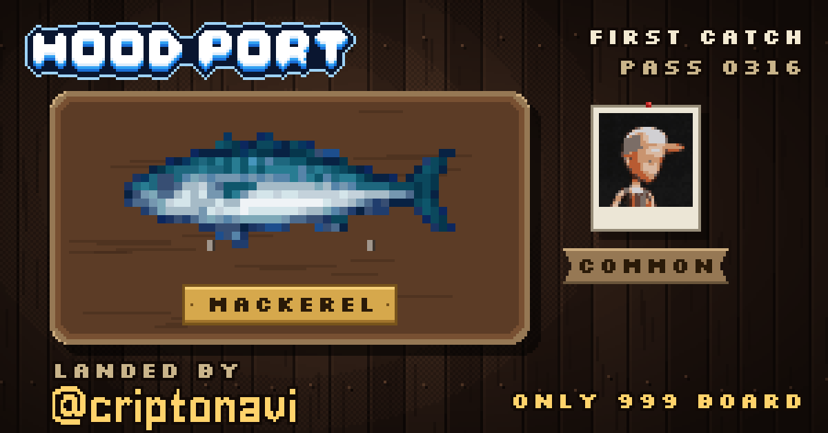 First catch of @criptonavi at Hoodport: Mackerel (Common)